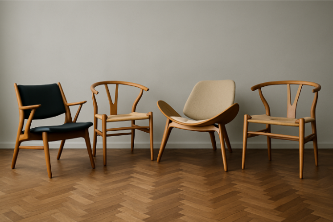 Danske designstole fra Hans J. Wegner